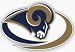 ST. LOUIS RAMS 12X12 DIE CUT WINDOW FILM