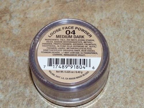 Milani Loose Face Powder	04 Medium Dark - 0.225 oz/6.40g (2 pack)