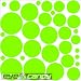 34 Iguana Green Polka Dots Wall Stickers Decals Words Bedding