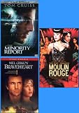 braveheart - minority report - moulin rouge 3 dvd