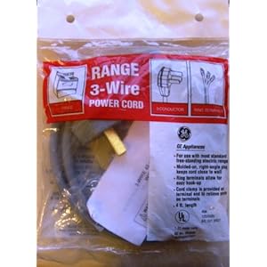 ge 3-wire electric range cord