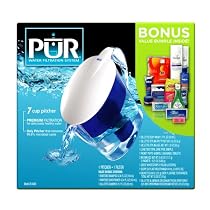 PUR CR-6000 Water Pitcher with Bonus Trial-Size Samples
