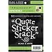 Diecuts With A View Black and White 4-3/8 Inch by 7 Inch 10 Sheets Clear Sticker Quote Stack, Friendship