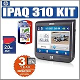 Hewlett-Packard iPAQ 310 Portable GPS Navigator + Accessory Kit w/ 3 Year Extended Warranty