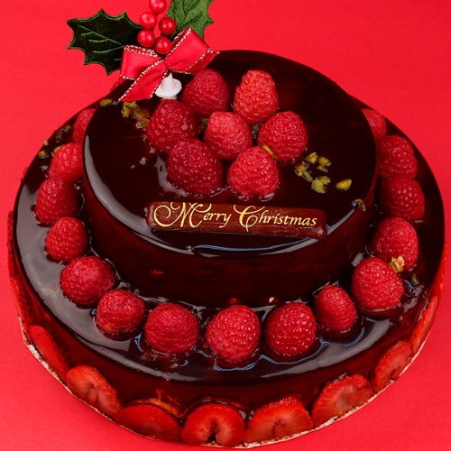 2段デコレーションショコラケーキ