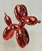 Balloon Dog Figurine Statue Home Decor - Miniature Size - Red Metallic Finished