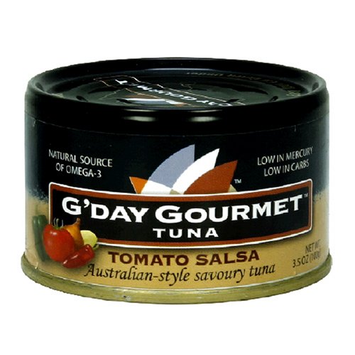 G'Day Gourmet Tuna, Tomato Salsa, 3.5-Ounce Cans (Pack of 12) by G'Day Gourmet