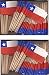 2 Boxes of Mini Chile Toothpick Flags, 200 Small Mini Chilean Flag Cupcake Toothpicks or Cocktail Sticks & Picks