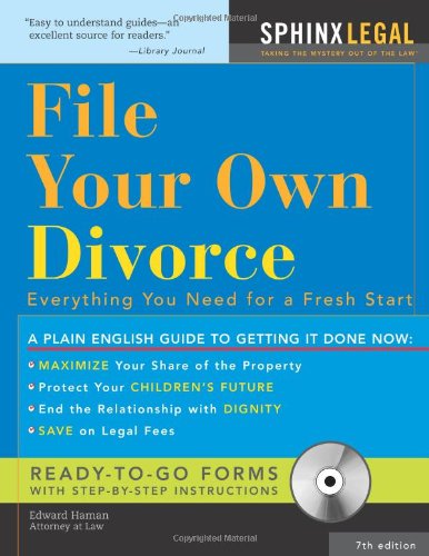 file your own divorce everything you need for a fresh start legal survival guides