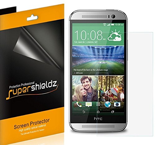 [6-Pack] SUPERSHIELDZ- Anti-Bubble High Definition Clear Screen Protector For HTC One E8 + Lifetime Replacements Warranty [6-PACK] - Retail Packaging