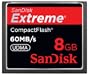 SanDisk Extreme CompactFlash 8 GB Memory Card SDCFX-008G