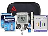 Diabetes Testing Kit (Bayer Contour NEXT EZ Meter + 100 Bayer Contour NEXT Test Strips + 100 Active1st 30g Lancets + Lancing Device)
