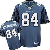 T.J. Houshmandzadeh Jersey: Reebok Blue Replica #84 Seattle Seahawks Jersey - X-Large