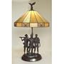 Viet Nam Memorial Lamp with cast body and Tiffany shade