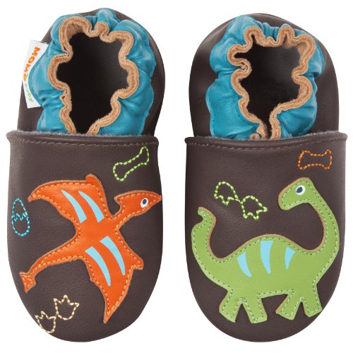 Momo Baby Infant/Toddler Dinos and Fossils Soft Sole Leather Shoes