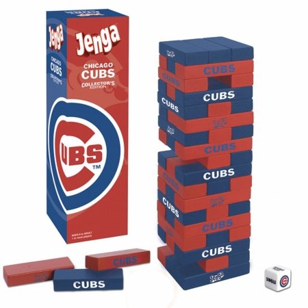 USAopoly 110573 Chicago Cubs Jenga