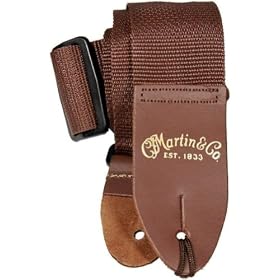 Martin 18AS50BR 2" Nylon Guitar Strap Brown