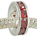 January Birthstone Channel Set Garnet Red CZ and title=