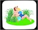 Decorated Mouse Pad with body, individuals, individual, humans, girl, grass, person, ...