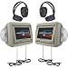 519Gw7kO mL. SL75  Power Acoustik HDVD 9BG 8.8 Inch Pre Loaded Universal Headrest Monitors with Twin DVD Combo and Headphones (Beige)