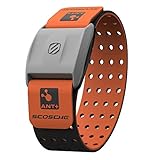 Scosche RHYTHM+ Heart Rate Monitor Armband - Orange - Optical Heart Rate Armband Monitor With Dual Band Radio ANT+ and Bluetooth Smart