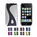 SILVER Apple iPhone 3G 3Gs 8GB 16GB 32GB Snap-On Hard Rubber Skin Case Cover + Full Screen Protector (Many Colors Available)