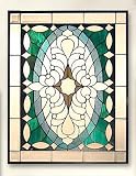 Review Furniture On The Web  / Large Stained Glass Window Panel