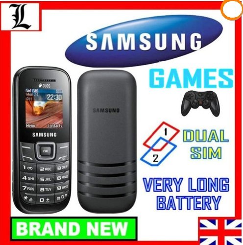 Buy BRAND NEW SAMSUNG E1202 BLACK DUAL SIM FREE GSM UNLOCKED LONG BATT GAMES PHONE UK Promo Offer
