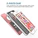 iPhone 6s Plus Case, ULAK Hybrid Dual Layer Protective Sugar Candy Case for Apple iPhone 6s Plus 5.5 inch Device (Pink+Grey)