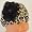 Leopard Print Silk Flower Baby Hat (Newborn-6/9 Months)