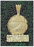 LogoArt Stanford Cardinals 10K Gold Basketball Pendant