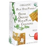 Partners Blue Star Farms Stoned Ground Rye and Flax Bite-Size Crackers, 5-Ounce Boxes (Pack of 6)