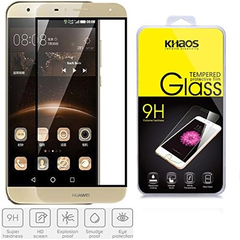 KHAOS Full Cover For Huawei G8/ G7 Plus (Gold) Premium Tempered Glass Screen Protector 0.3mm