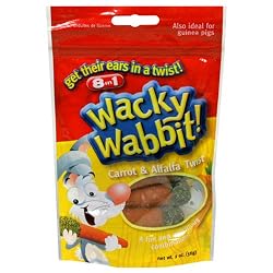 8in1 Wacky Wabbit Carrot & Alfalfa Twist,  2-Ounce