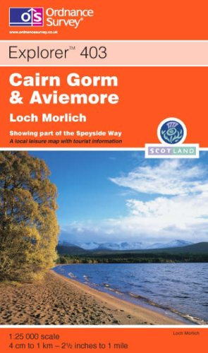 City Travel Guides Discounted  Livres : Carte de randonnée : Cairn Gorm and Aviemore (en anglais)