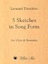 Five Sketches in Song Form for Viola & Marimba