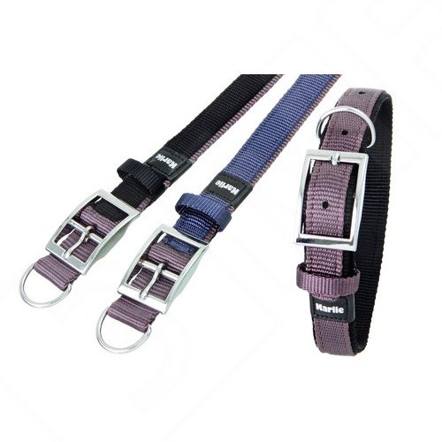 Karlie 64341 Art Sportiv Plus Halsband, 20 mm 45 cm grau/schwarz Doubli.