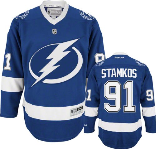 Tampa Bay Lightning Steven Stamkos Blue Youth Replica Jersey (Youth Large/XL)