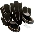 7 Black Chain Display Stand Necklace Showcase Fixtures