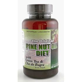 Pine Nut Oil Diet Pill With Green Tea Cha De Burge, 60 ct