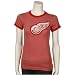 Majestic Threads Detroit Red Wings Red Ladies Melange Ringer T-shirt