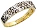 14 Karat Gold Damen Diamanten Ring, mit 0.79 Karat Brilliantschliff Weiss & Schoco Diamanten, (5mm) breit