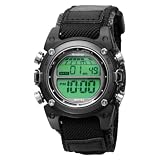 Armitron Mens 408105GRY Chronograph Black Stra
