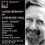 Lazar Berman at Carnegie Hall