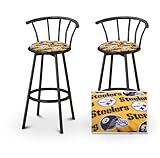 2 Pittsburgh Steelers NFL Football Themed Specialty / Custom Black Barstool ....