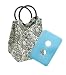 Fit & Fresh Retro Insulated Designer Lunch Bag, Damask, 7x6.5x14 Inches