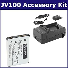 Fujifilm FinePix JV100 Digital Camera Accessory Kit includes: SDM-141 Charger, SDNP45 Battery