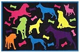 Fun Rugs Fun Time Bow Wow Novelty Rug, 19 x 29" [並行輸入品]