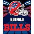 Buffalo Bills Light Weight Fleece NFL Blanket (Shadow Series) (50x60")"