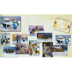 Leanin' Tree Western Cheer Christmas Card Assortment